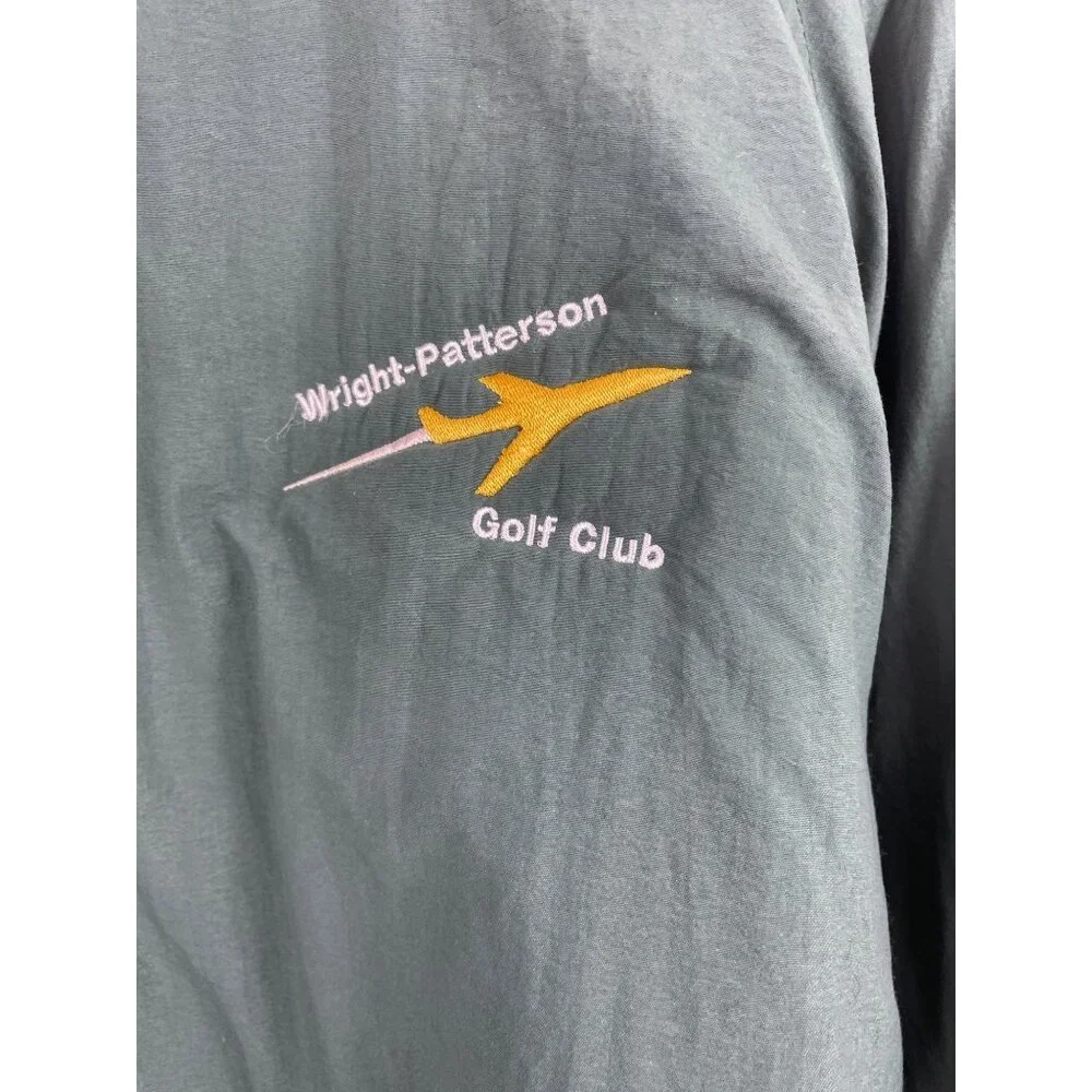 Duckster Wright-Patterson Golf Club Green Quilted Pullover Sweatshirt Mens Large - Picture 4 of 9